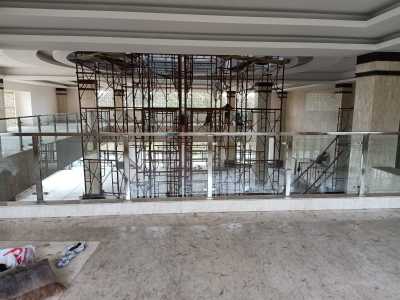 Pemasangan raling tangga dan balkon kaca pak deri ci pdeak Jakarta selatan
